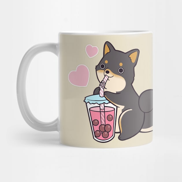 Black Shiba Bubble Tea by SarahJoncas